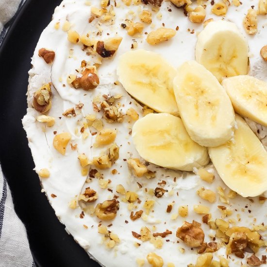 No Bake Paleo Banana Cream Pie