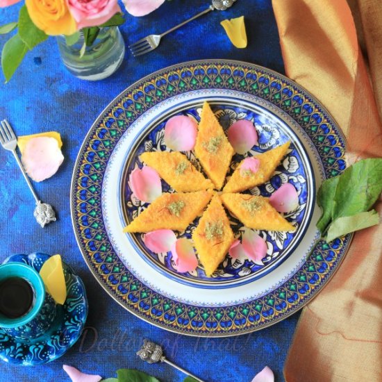 Basbousa (Middle Eastern Cake)