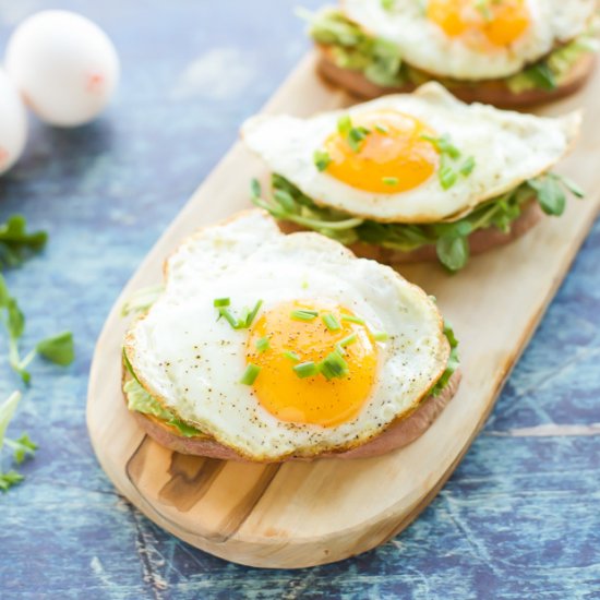 Sweet Potato Toast with Egg