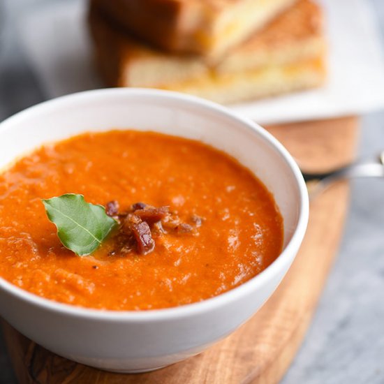 Roasted Red Pepper and Tomato Soup