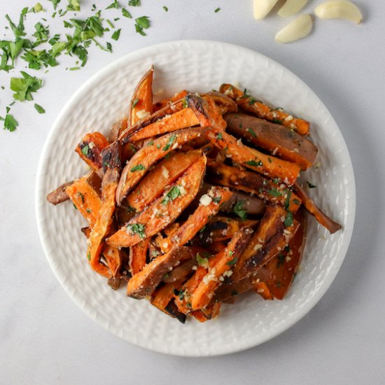 Garlic & Herb Sweet Potato Fries