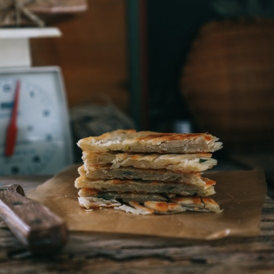 Extra-Flaky Chinese Scallion Pancake