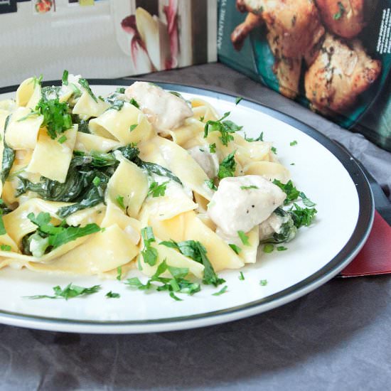 Creamy chicken alfredo