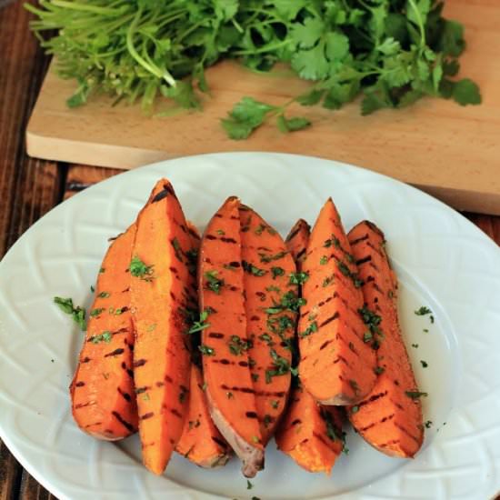 GRILLED SWEET POTATO WEDGES