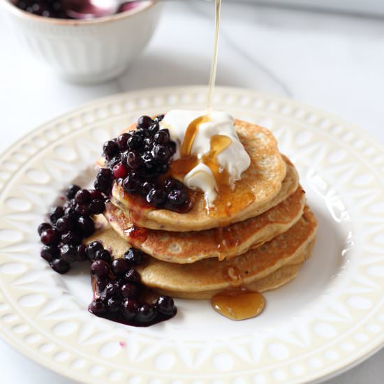 Banana Oat Blender Pancakes (GF)