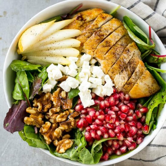 Pomegranate Chicken Salad