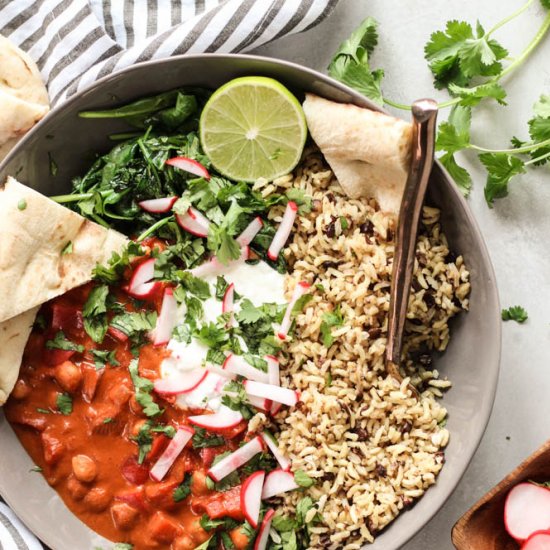 Veggie Masala Buddha Bowls