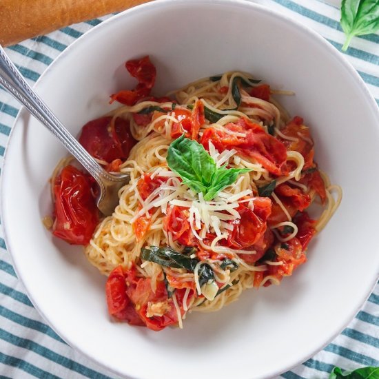 Tomato Basil Angel Hair Pasta