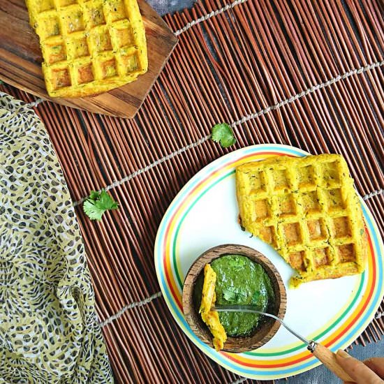 Savoury Zucchini Waffles