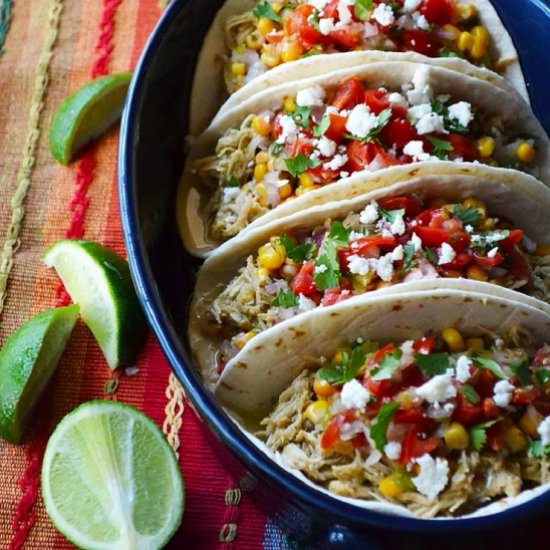 Slow Cooker Salsa Verde Chicken