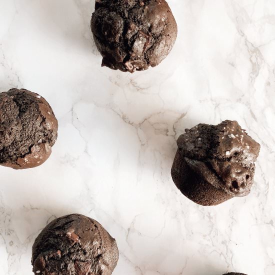 Chocolate Chunk Sea Salt Muffins