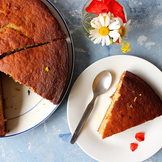 Reunion Island style banane cake