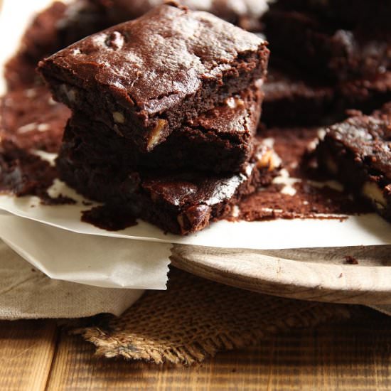 Moist Chocolate Vegan Brownies