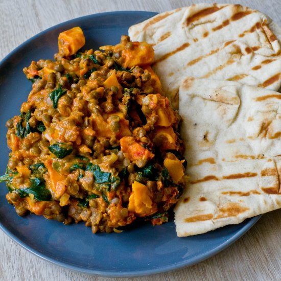 Indian sweet potato curry