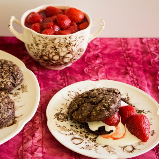 Chocolate Strawberry Shortcakes