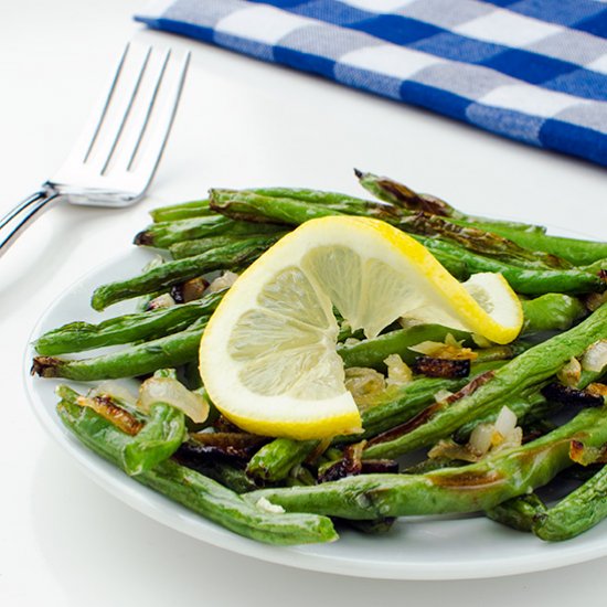 Rosst Green Beans with Garlic