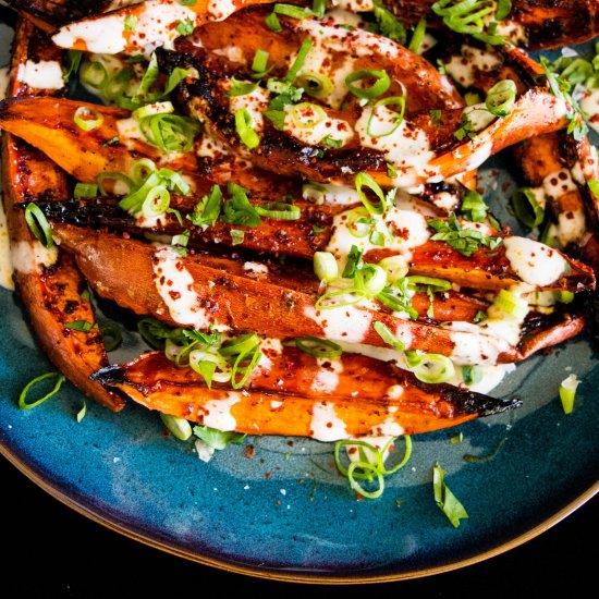 Yams with Honey, Espelette, & Lime