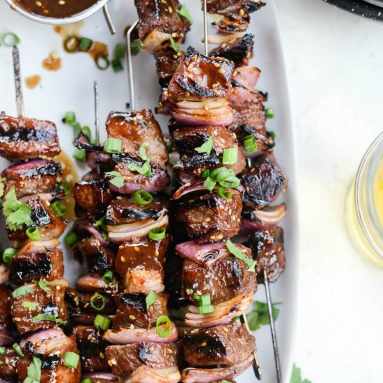 Grilled Sesame Steak Skewers