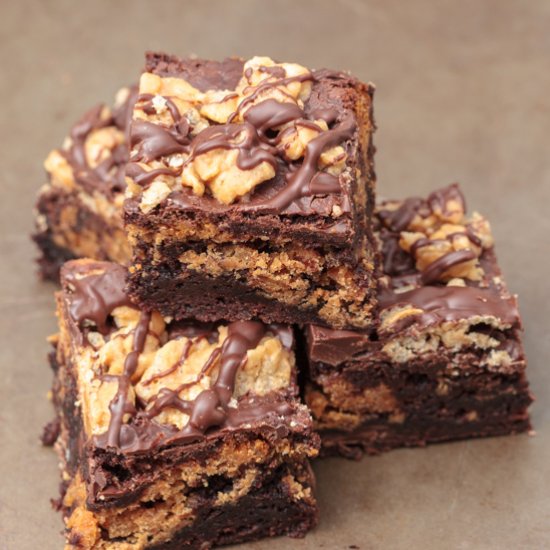 Peanut Butter Crunch Brownies