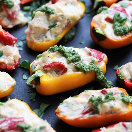 Creamy Chicken Stuffed Mini Peppers