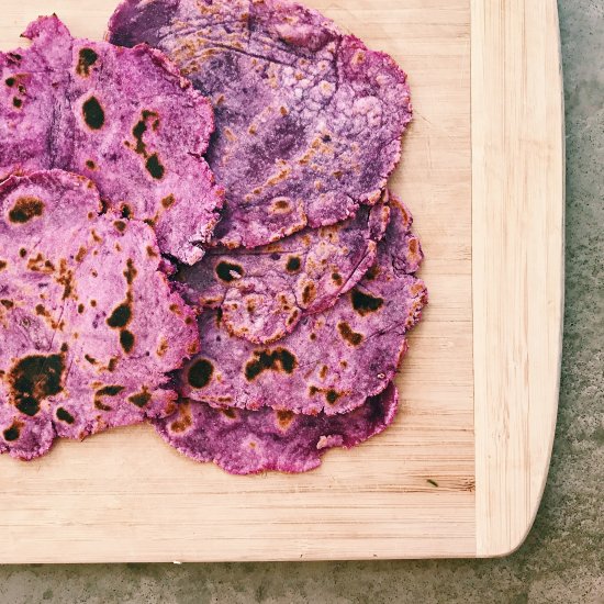 Purple Cassava Tortillas