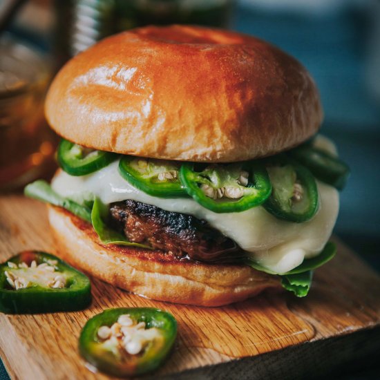 Honey Turkey Burger with Jalapeños