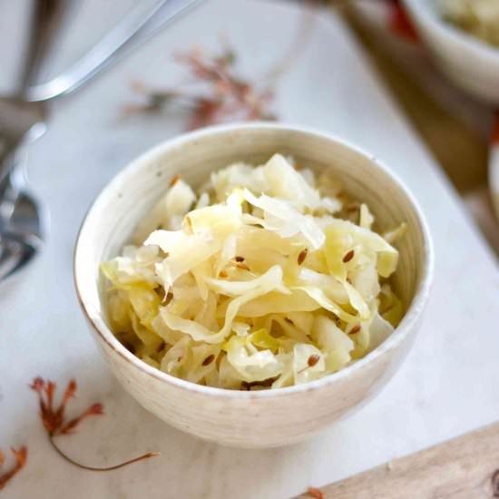 Fermented Sauerkraut with Caraway