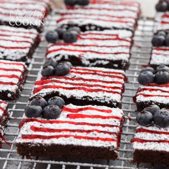 American Flag Brownies