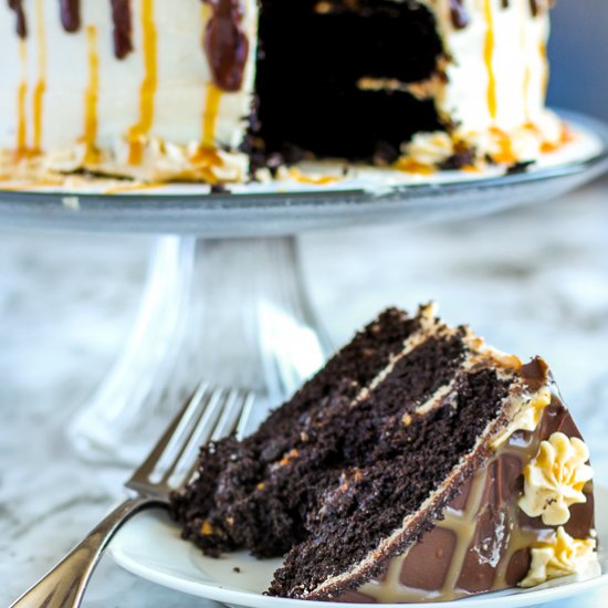 Chocolate Caramel Cake