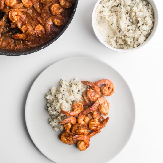 Shrimps in Chipotle Sauce