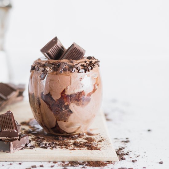 Vegan chocolate TOFU mousse