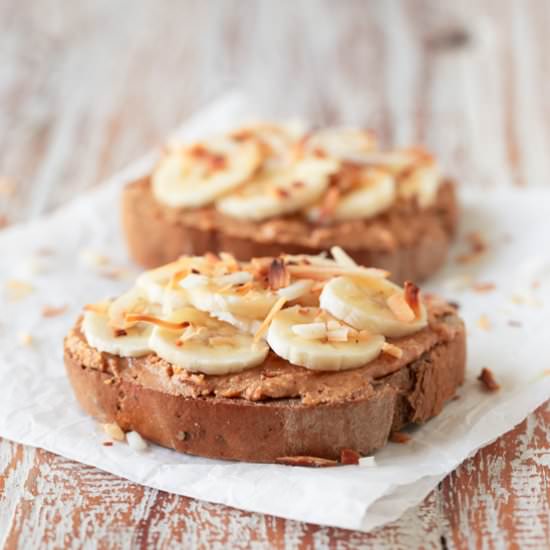 PB, Banana, Coconut Toast