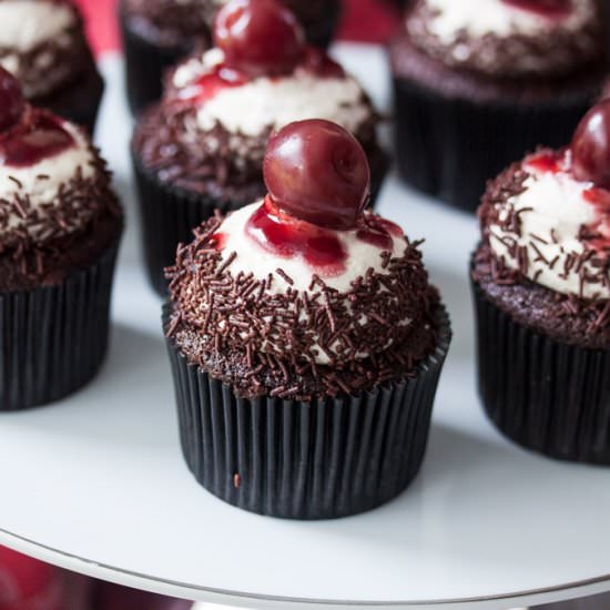 Black Forest Chocolate Cupcakes