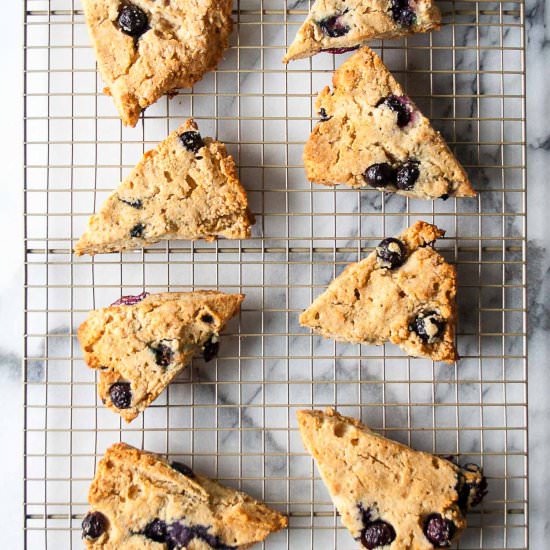 Paleo Blueberry Scones