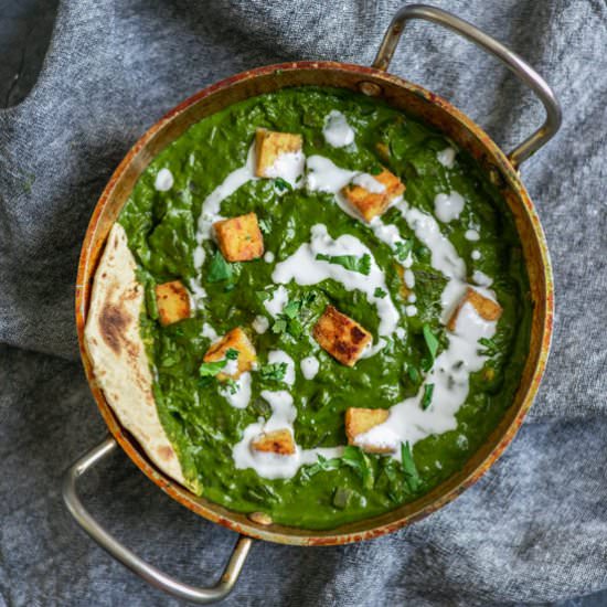 Vegan Palak Paneer