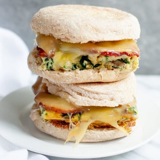 Meal Prep Breakfast Sandwiches