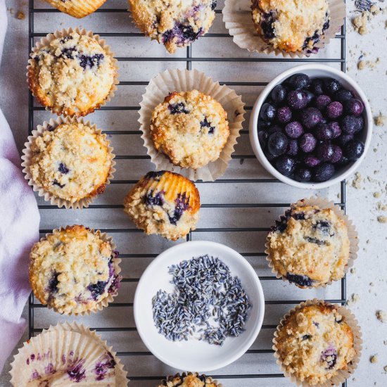 Blueberry Lavender Muffins