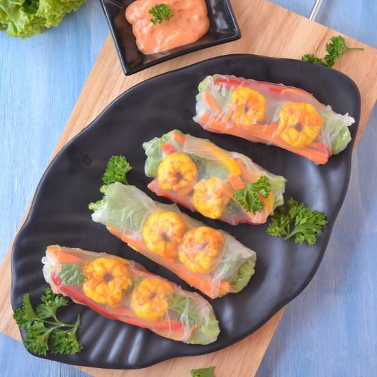 Shrimp Rice Paper Rolls