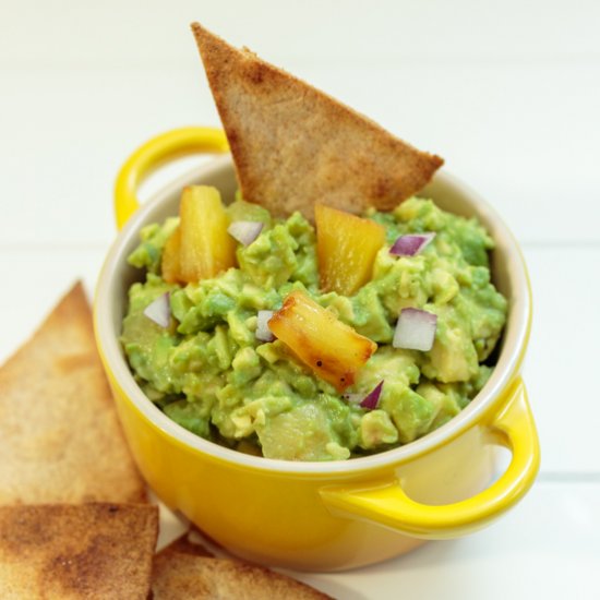 Grilled Pineapple Guacamole