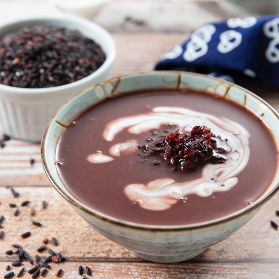 Black Glutinous Rice Dessert Soup