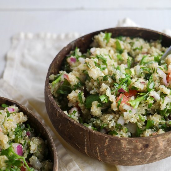 Gluten-Free Quinoa Tabouleh (Vegan)