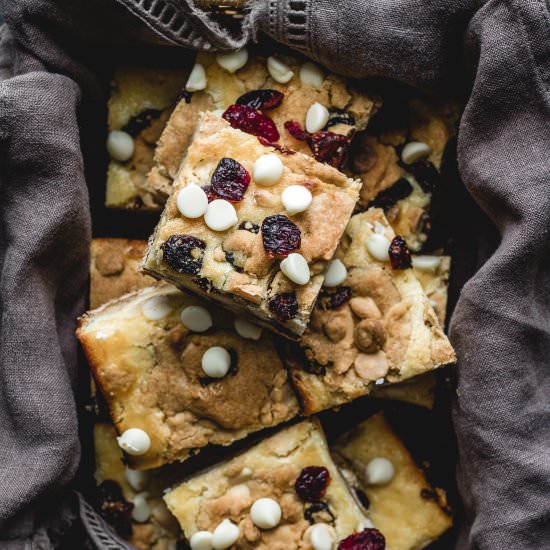 White Chocolate Cranberry bars