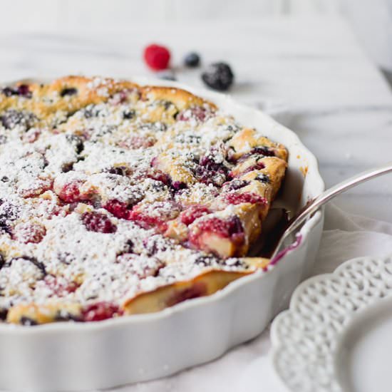 Triple Berry Clafoutis