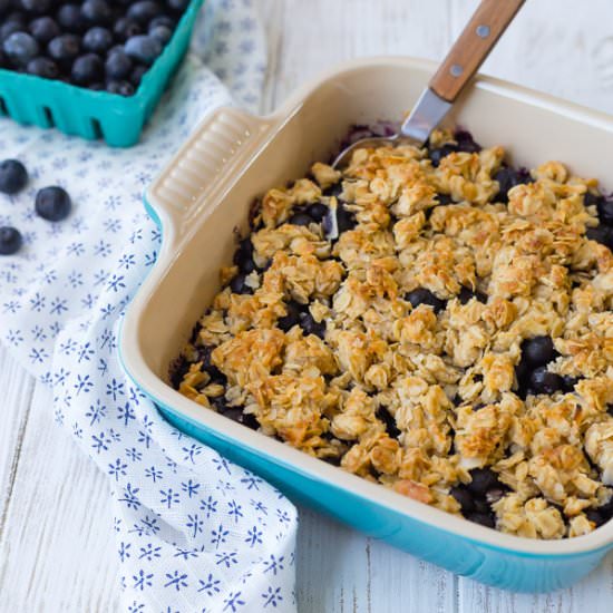 Blueberry Crisp with Coconut