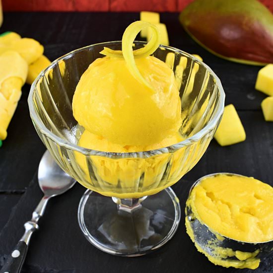 Ice Cream with Mango