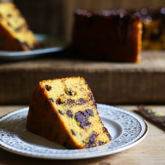 Whole Orange Chocolate Chip Cake