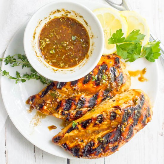 Balsamic herb chicken marinade