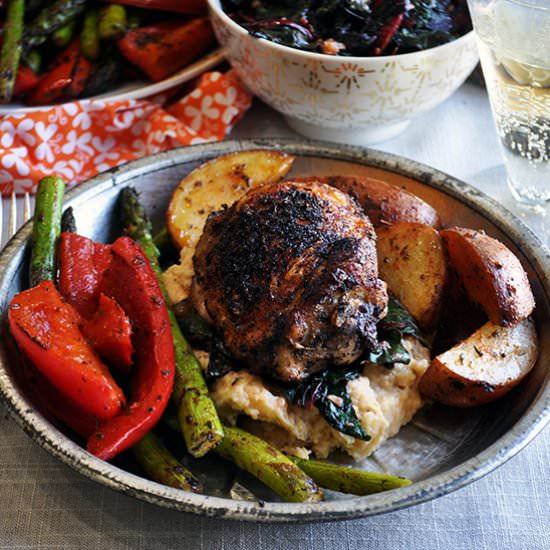 Sheet Pan Cajun Chicken