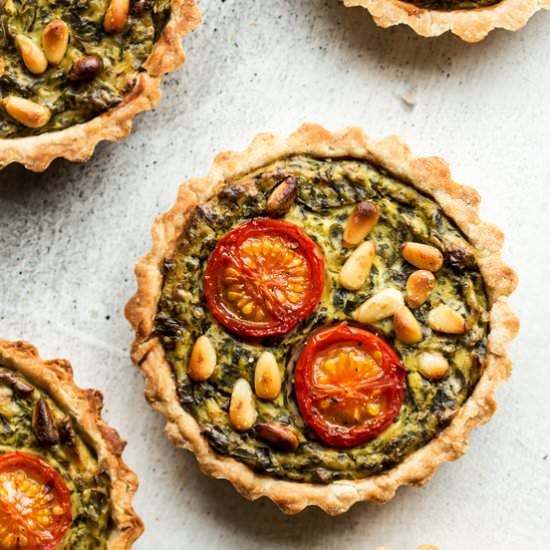 Vegan quiche tarts (V,GF)