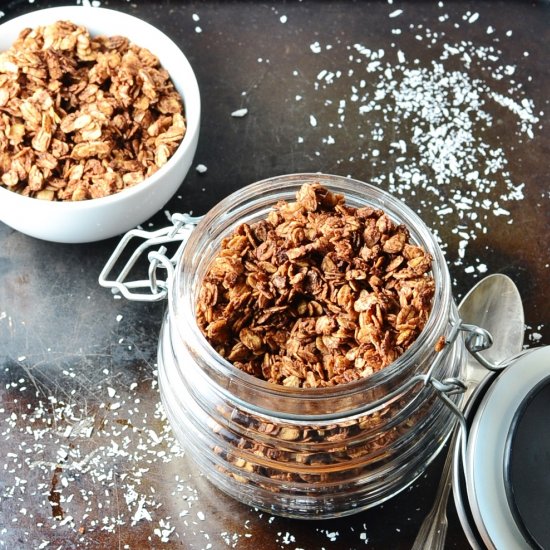 Chocolate Coconut Granola